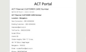 act fibernet login|actcorp.